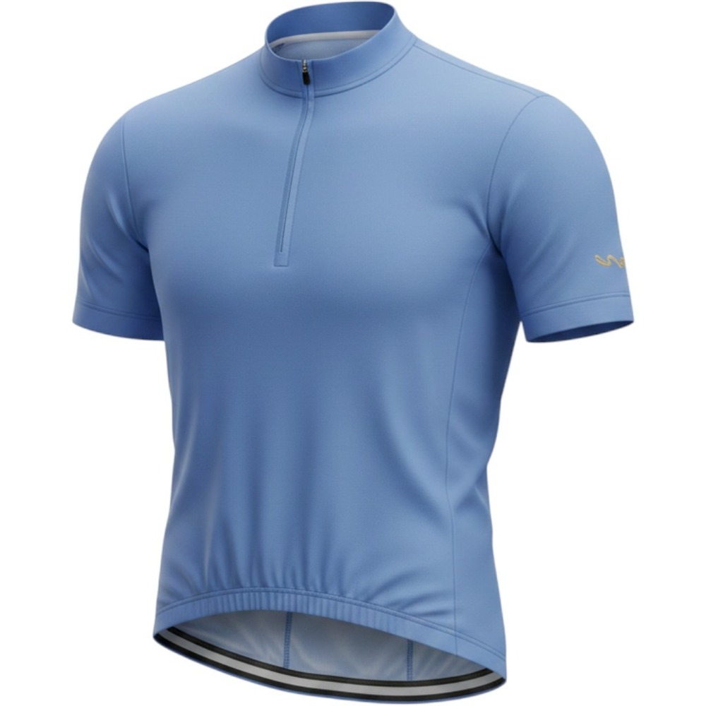 Canari Mens Blue Short Sleeve Quarter Zip Cycling Jersey Size Small